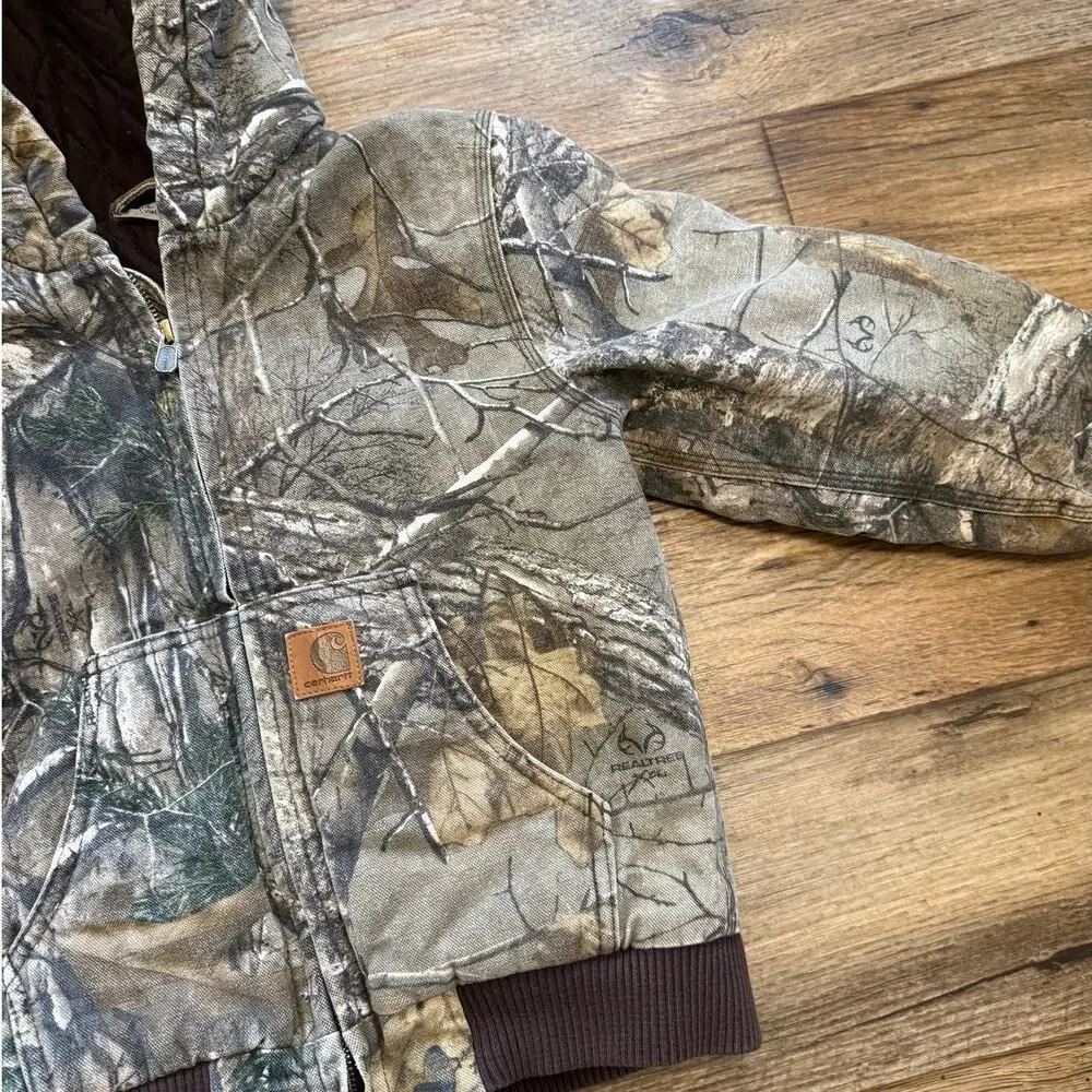 Carhartt Kids Real Tree Camo Hooded Insulated Jacket
